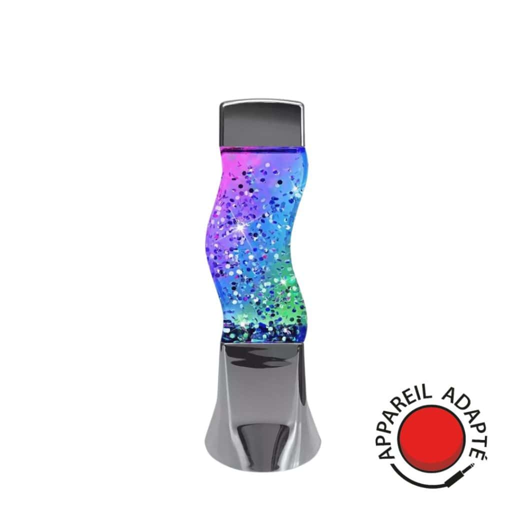 5 activités adaptées handicap moteur : guide complet avec matériel professionnel 4 Lampe adaptée à paillettes pour contacteur, idéale pour la stimulation sensorielle et visuelle