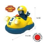 Jouet adapté contacteur : rendre le jeu accessible à toutes les personnes en situation de handicap 5 Auto-tamponneuse radiocommandée adaptée pour deux contacteurs, permettant un jeu inclusif et amusant.