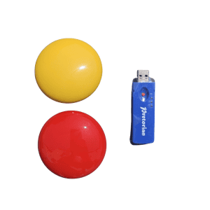 SimplyWorks Switch Set – Kit de 2 contacteurs sans fil 75 mm avec récepteur USB Pretorian