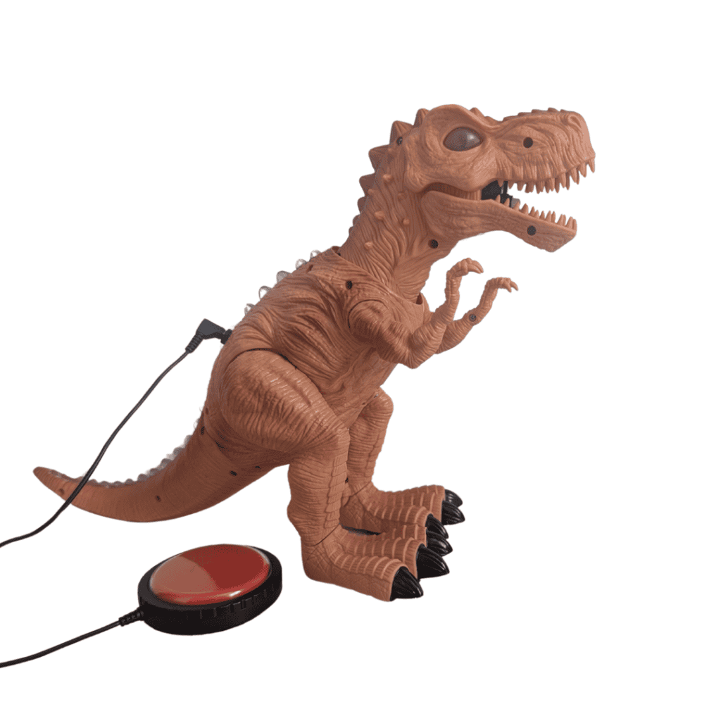 Jouet contacteur dinosaure CRACHOSAURE T-Rex adapté pour enfant handicap moteur