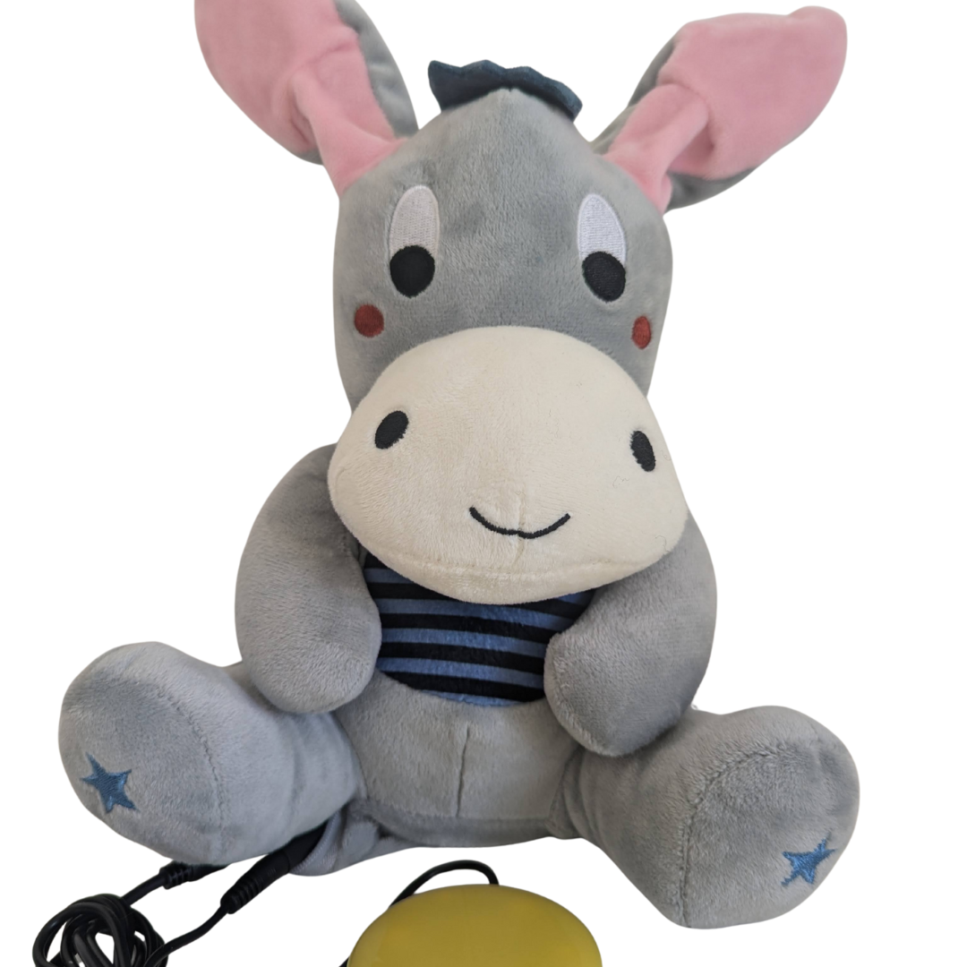 Peluche Âne Adaptée Contacteur : jouet interactif cache-coucou 1 peluche âne adaptée contacteur jouet cache-coucou et musical