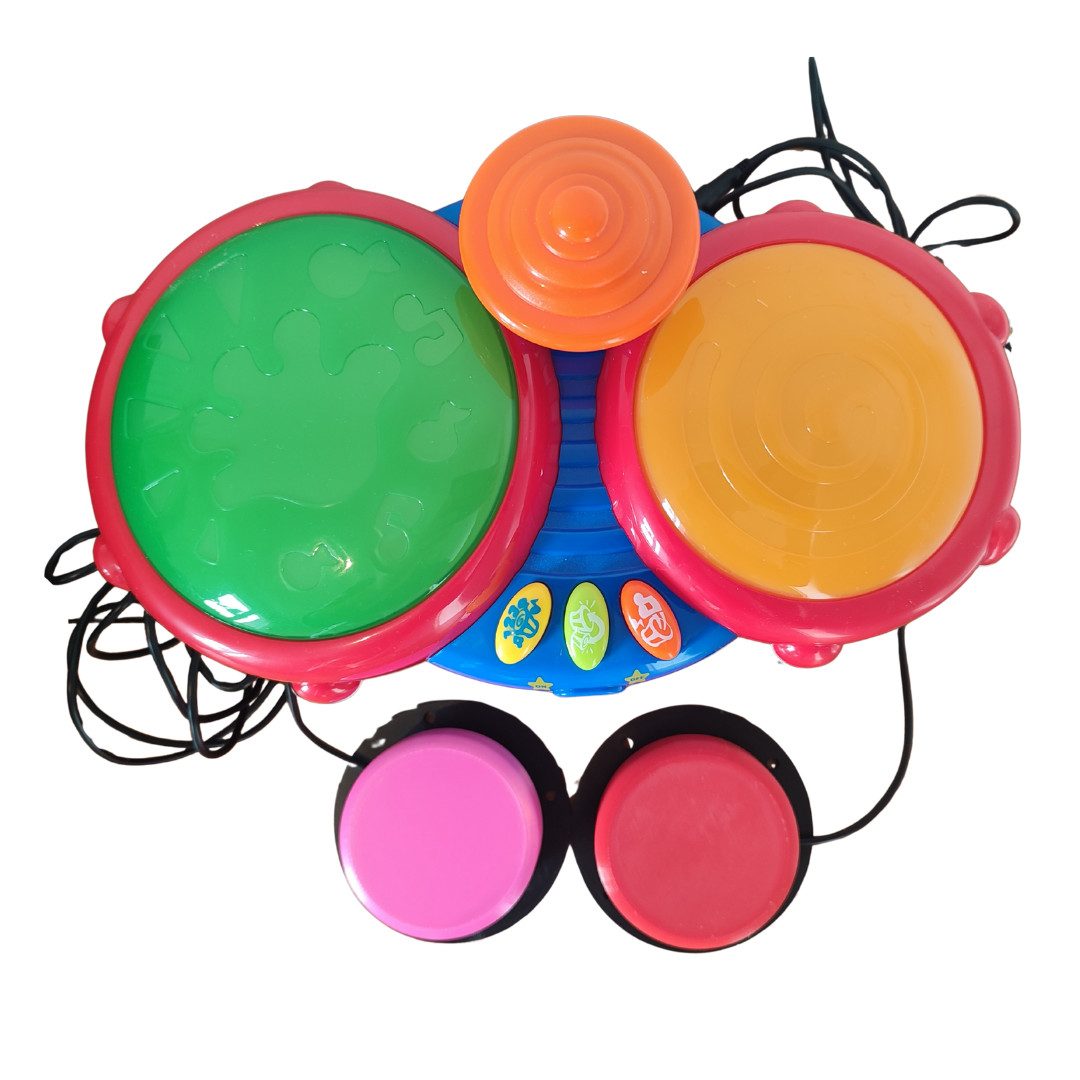 Bongo Musical Adapté Contacteur : Jouet Musical Adapté Contacteur pour Handicap Moteur 2 bongo musical pour contacteur