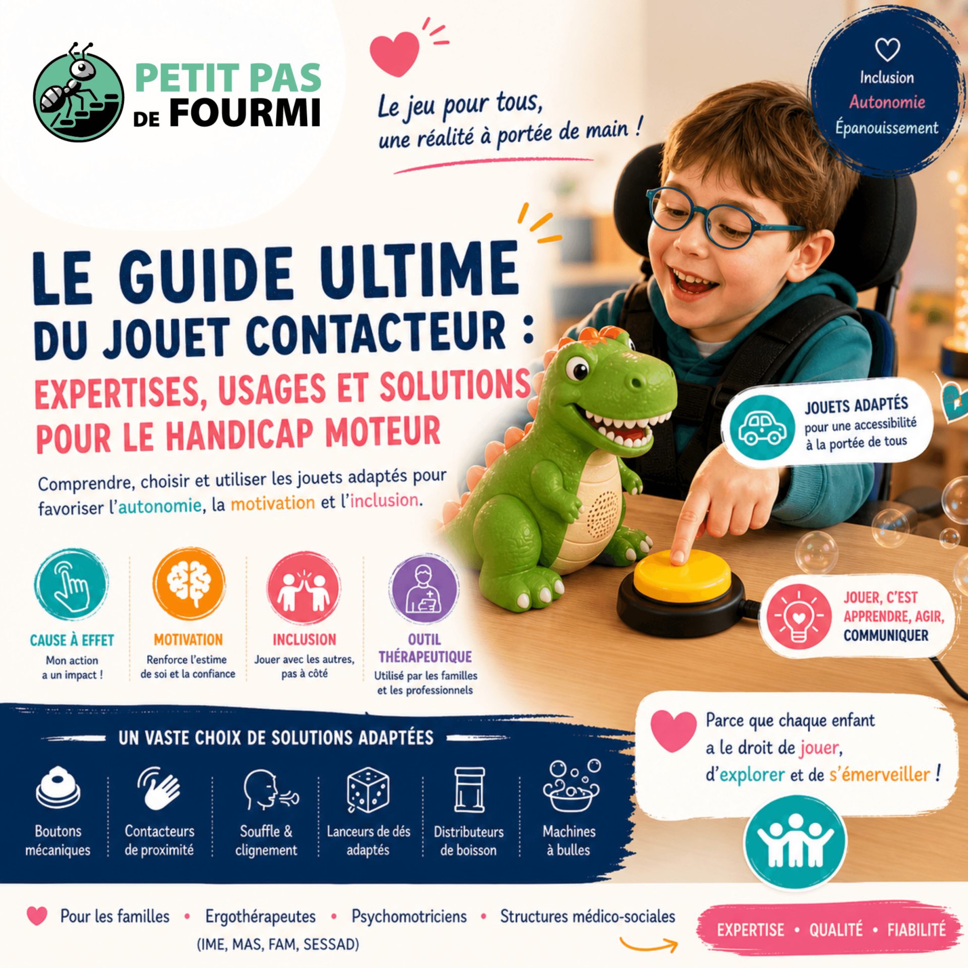 Le guide ultime du jouet contacteur : expertises, usages et solutions pour le handicap moteur 2 jouet contacteur . le guide ultime du jouet contacteur