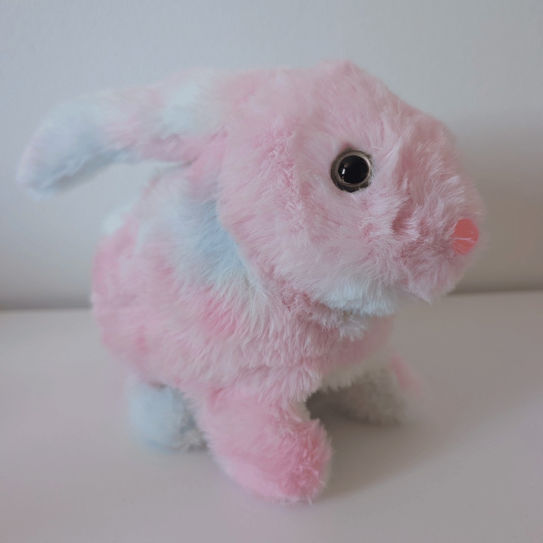 Peluche lapin contacteur 4 peluche lapin adaptée contacteur