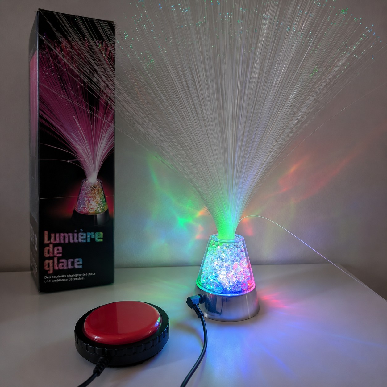lampe à fibres optiques adaptée