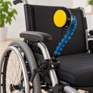 bras articulé pour contacteur fauteuil roulant pince super clamp